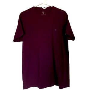 MENS VEECE BURGUNDY SHORT SLEEVE T SHIRT SIZE L